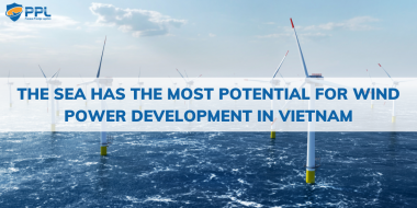 The sea has the most potential for wind power development in Vietnam